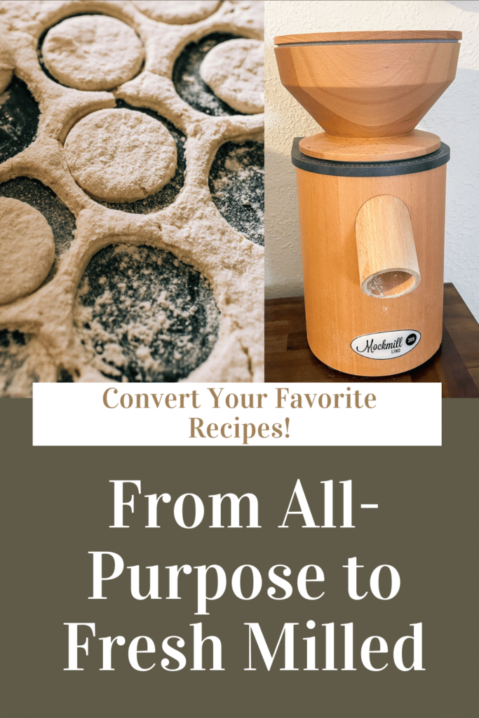 Convert all-purpose flour to fresh-milled flour baking guide